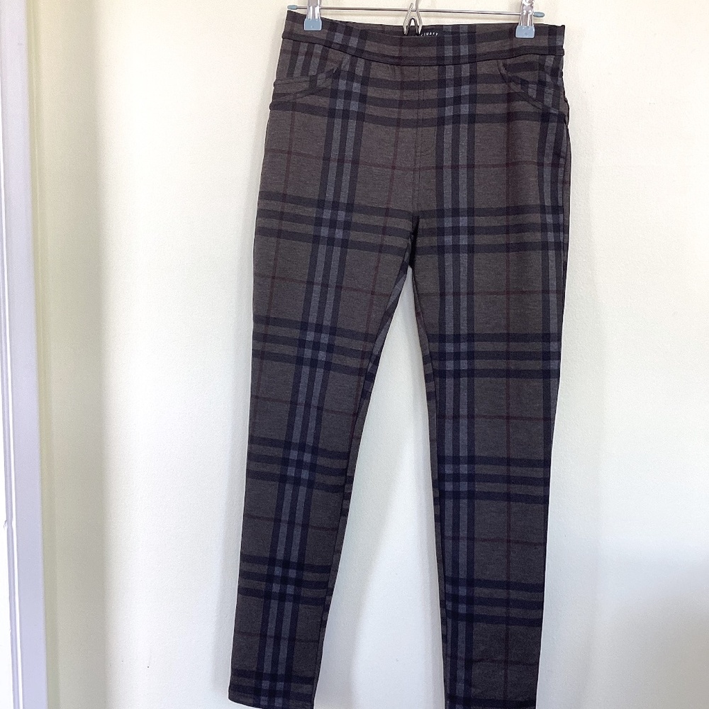 Sanctuary Stretch Tartan Plaid Pants Sz M
